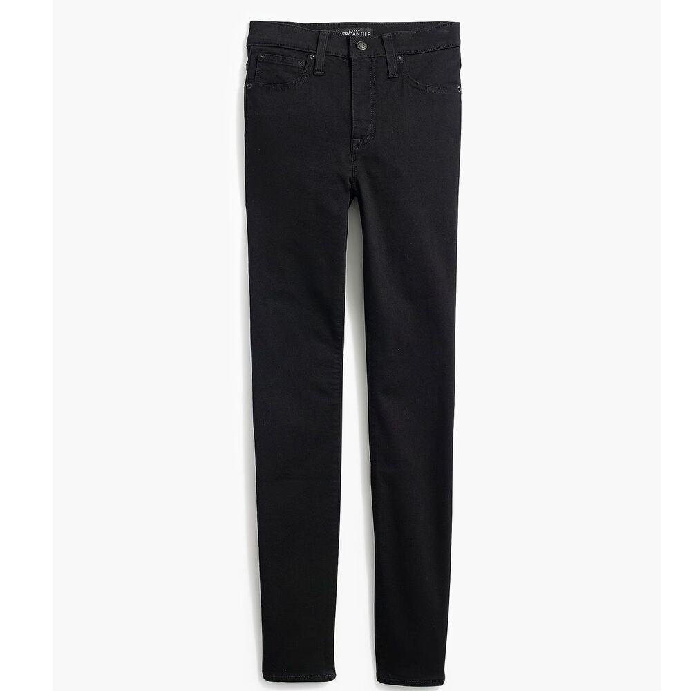 NWT J. Crew Factory 9" Mid-rise Black Skinny Jean in Signature Stretch Size 26